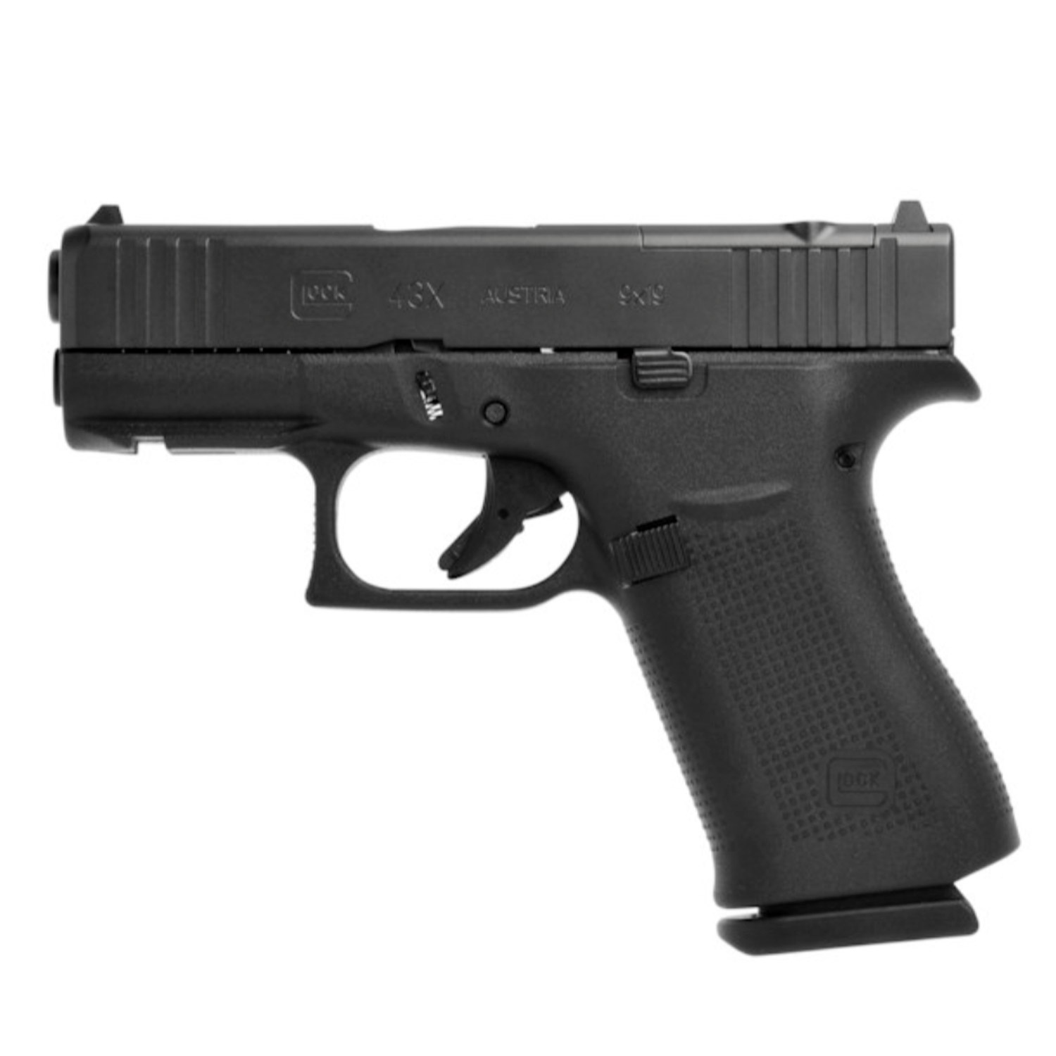 Glock 43X MOS 9mm Pistol, 10 Round Magazines: MGW