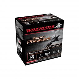 Winchester Super Pheasant HV 12ga. 3" 1-5/8oz. #4 Copper Plated Lead Shot, 25 Round Box