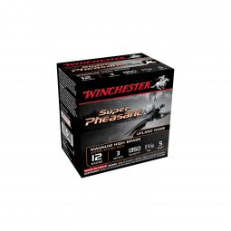 Winchester Super Pheasant HV 12ga. 3" 1-5/8oz. #5 Copper Plated Lead Shot, 25 Round Box