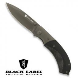 Black Label Tactical Checkmate Knife, Black