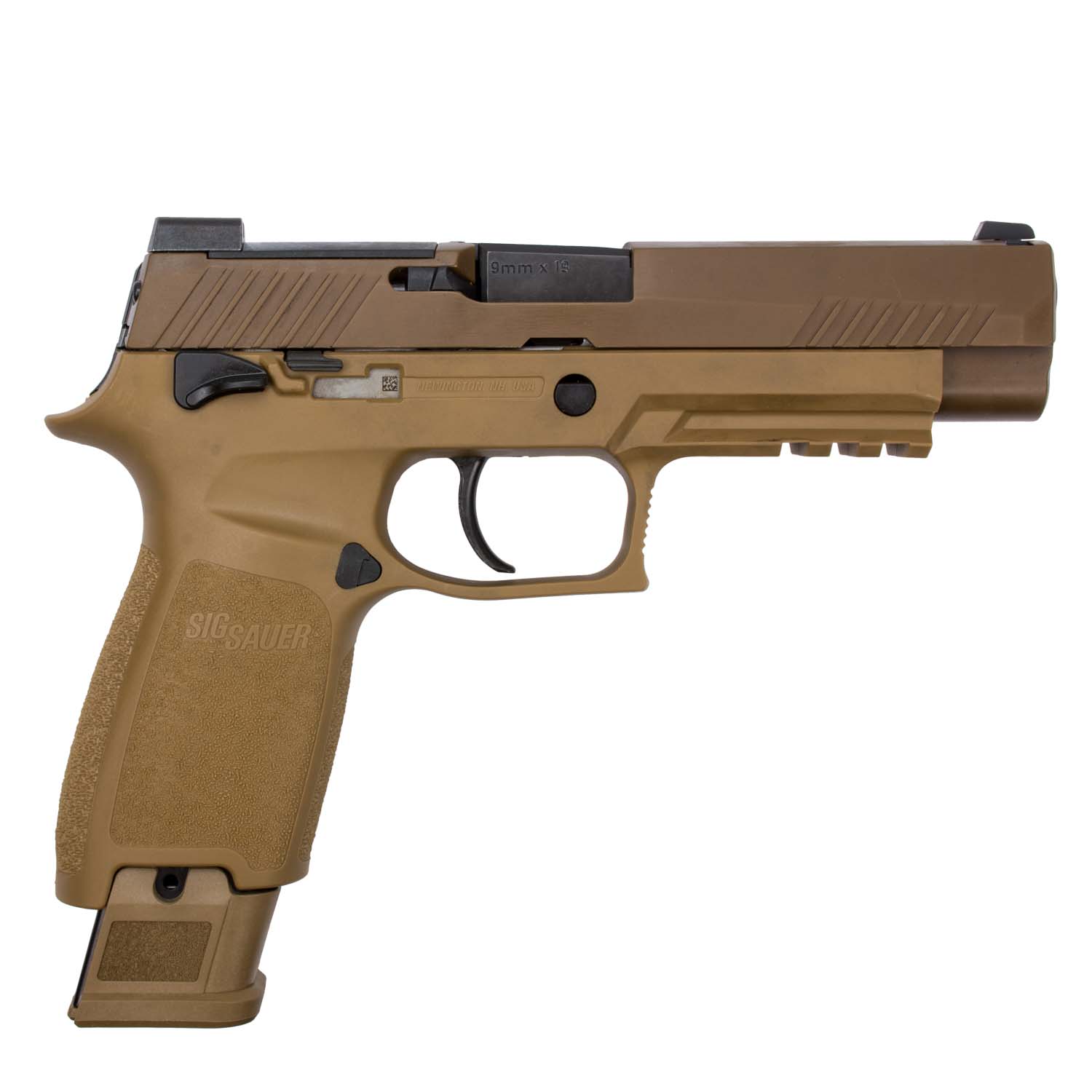 Sig Sauer P320 M17 9mm, 21 & 17 Round Magazines, Coyote Brown: MGW