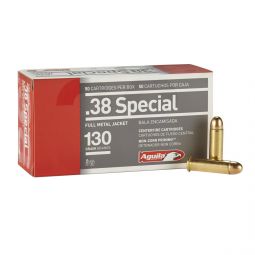 Aguila 38 Special 130gr. FMJ Ammunition, 50 Round Box
