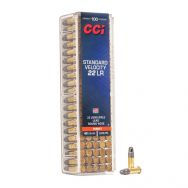 CCI Standard Velocity 22LR 40gr. Round Nose Ammunition, 100 Round Box