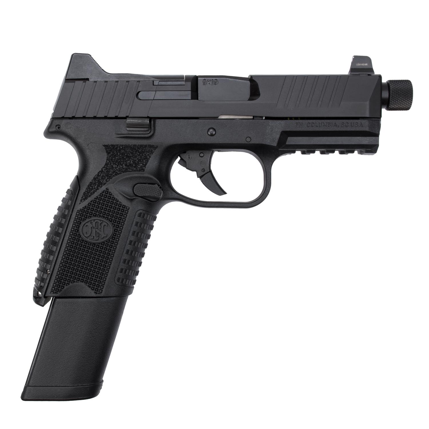 FN 509 Midsize Tactical NMS, BLK/BLK NS, (1) 15rd. & (1) 24rd