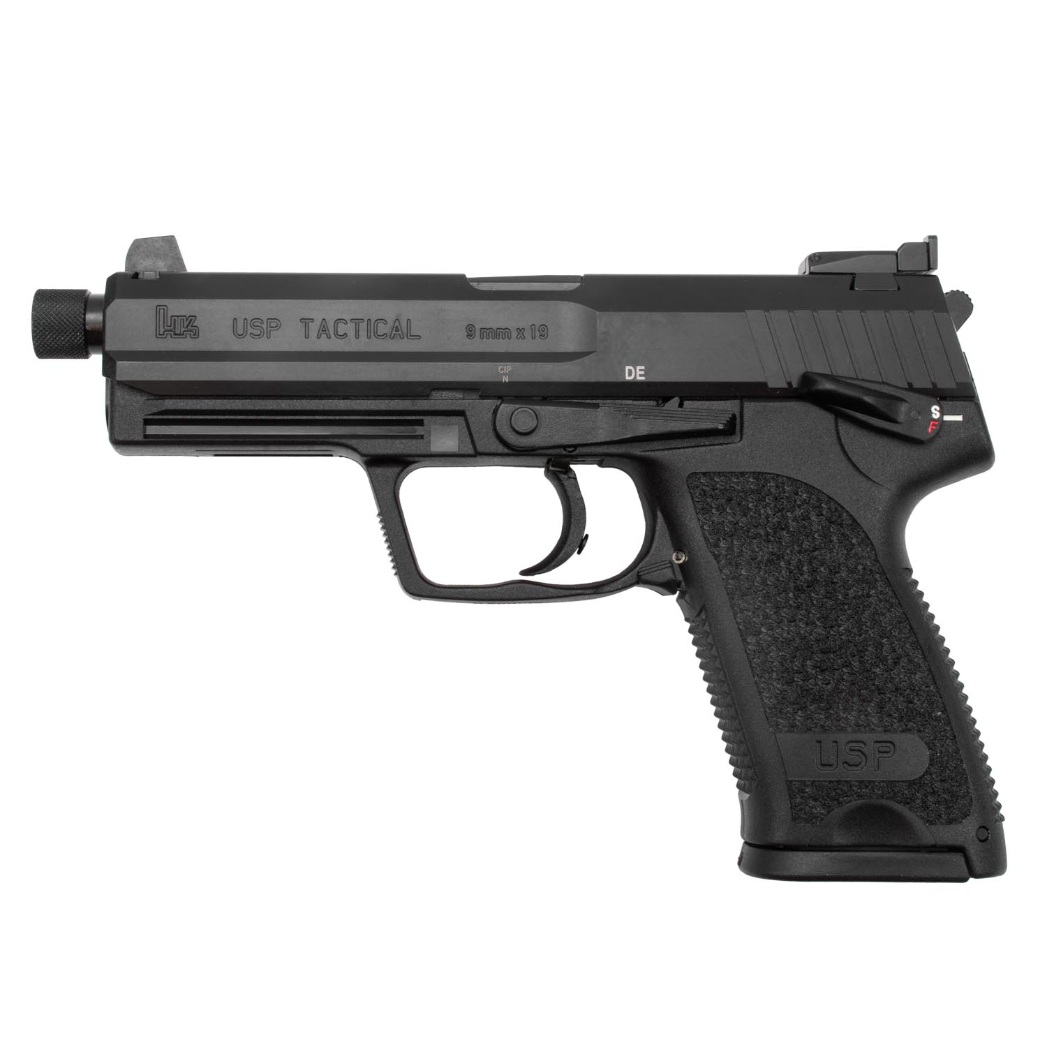 Heckler & Koch USP9 Tactical (V1) DA/SA, Two 15rd Magazines: MGW
