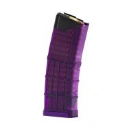 Lancer Systems L5 Advanced Warfighter Magazine, 30 Round 5.56mm/.223cal, Translucent Purple