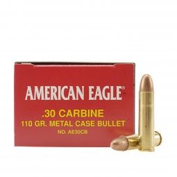 American Eagle .30 Carbine 110gr. FMJ Ammunition, 50 Round Box