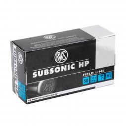 RWS Subsonic HP 22LR 40gr. Ammunition, 50 Round Box