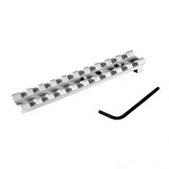 EGW Picatinny Rail Scope Mount, Smith & Wesson K, L, N, & X Frame Revolvers, Silver