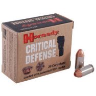 Hornady Critical Defense .380 Auto 90gr. FTX Ammunition 25 Rd. Box