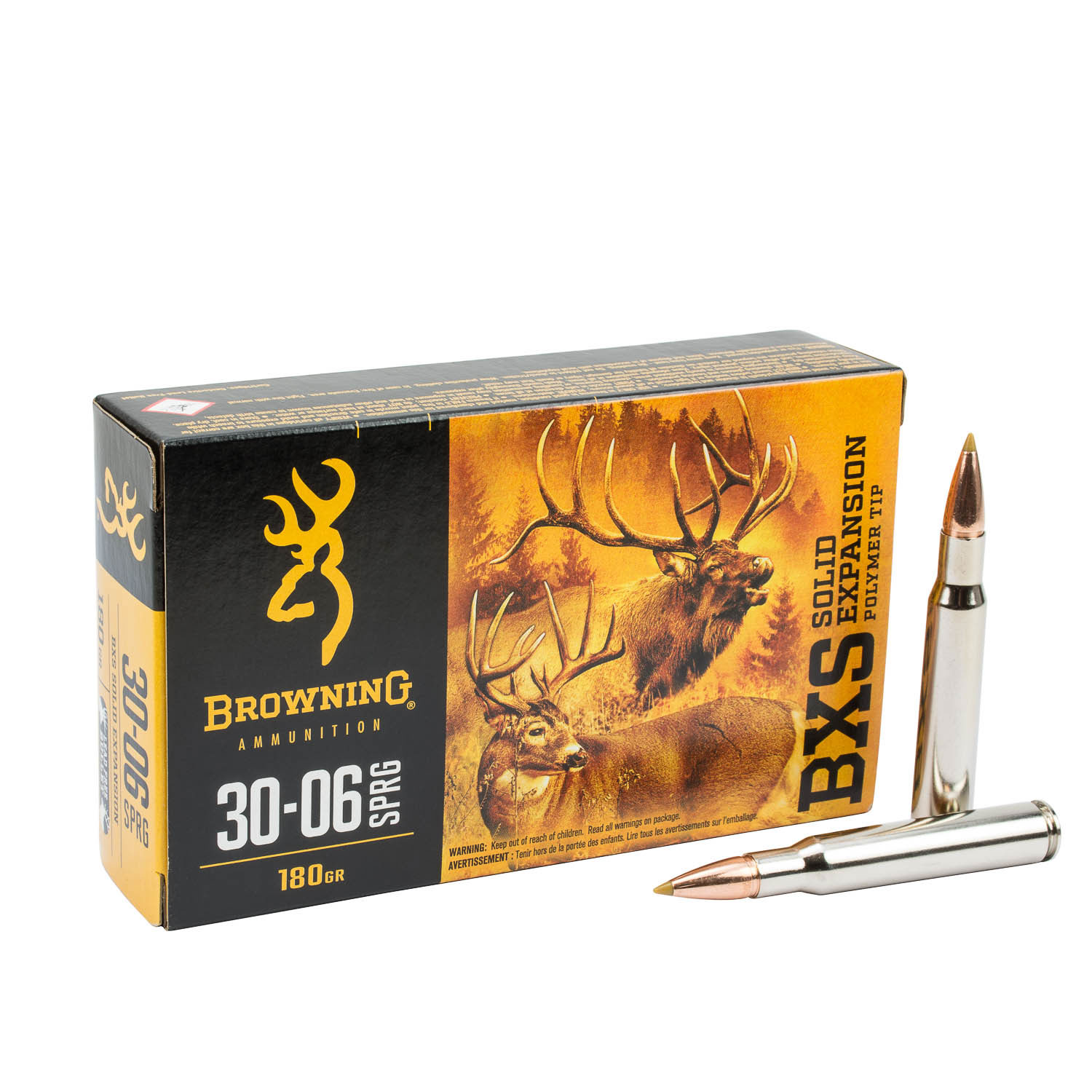 Browning BXS .30-06 Springfield 180gr. Solid Expansion Ammunition