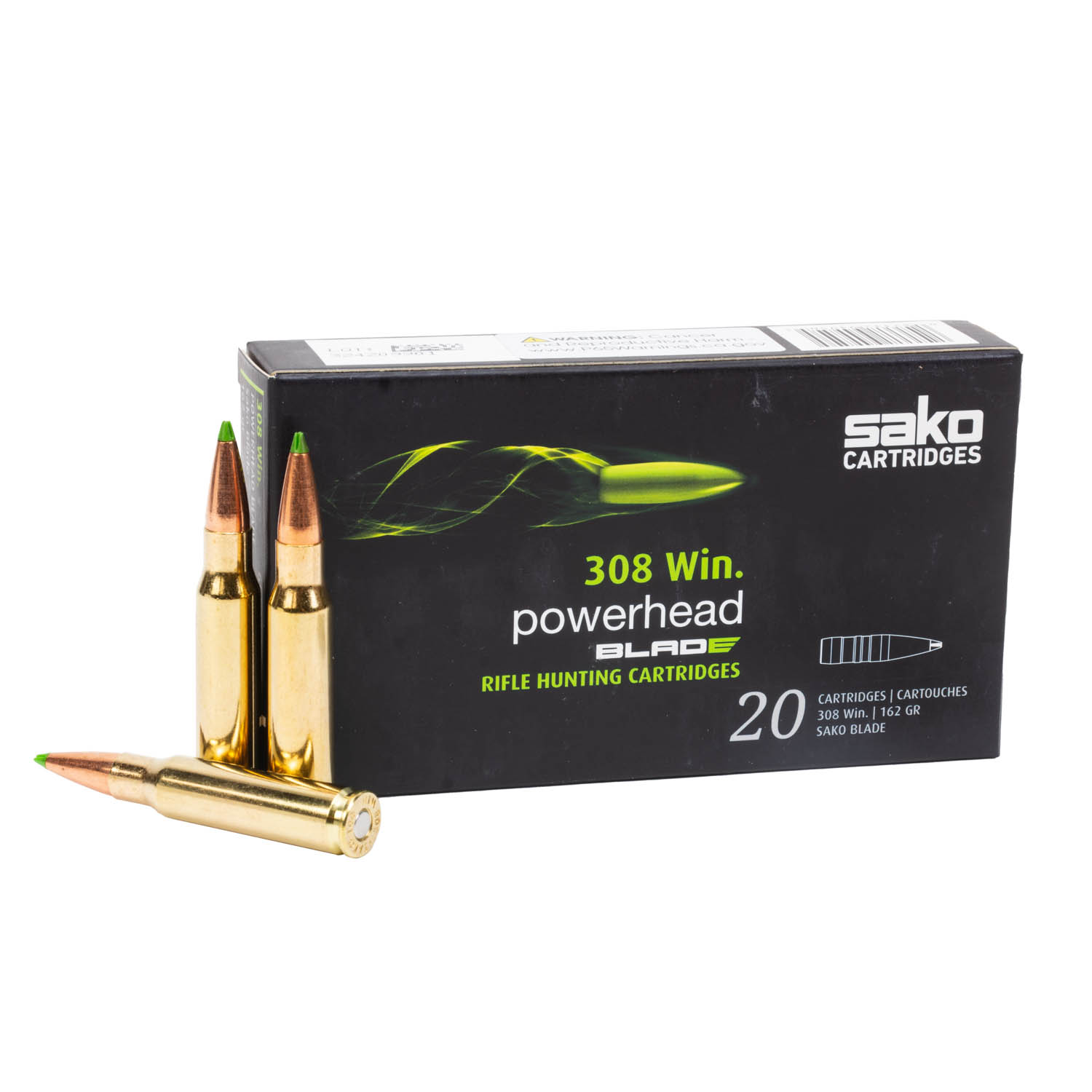 Sako Powerhead Blade .308 Winchester 162gr. Lead Free Ammunition