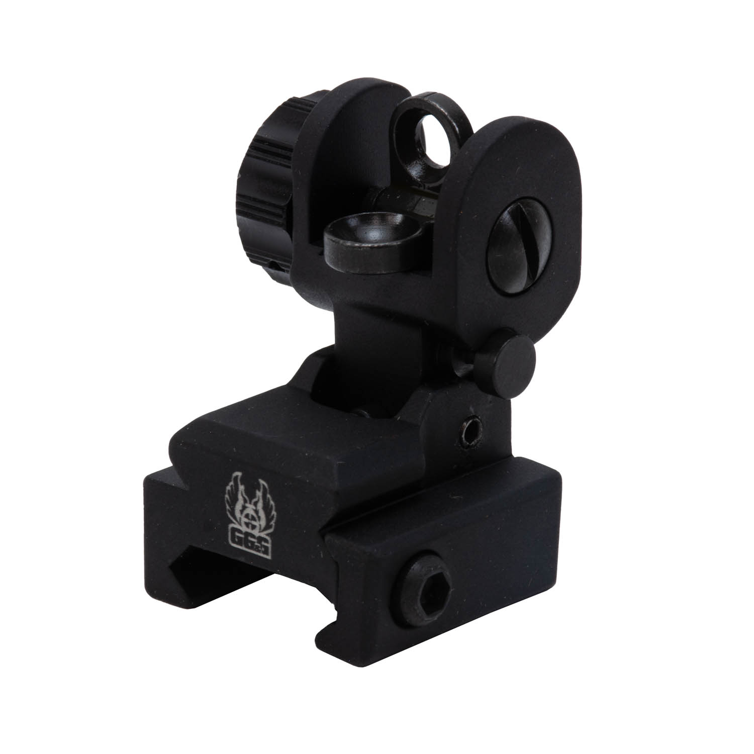 GG&G A2 Back Up Iron Sight With Locking Detent, Rear: MGW