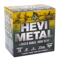 Hevi Shot Hevi Metal Long Range 12ga. 3" 1-1/4oz. #3 Shot, 25 Round Box
