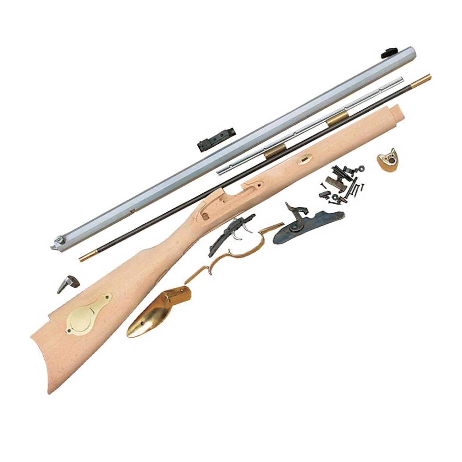 Traditions St. Louis Hawken Rifle Muzzleloader Kit, Percussion, .50 Cal: MGW