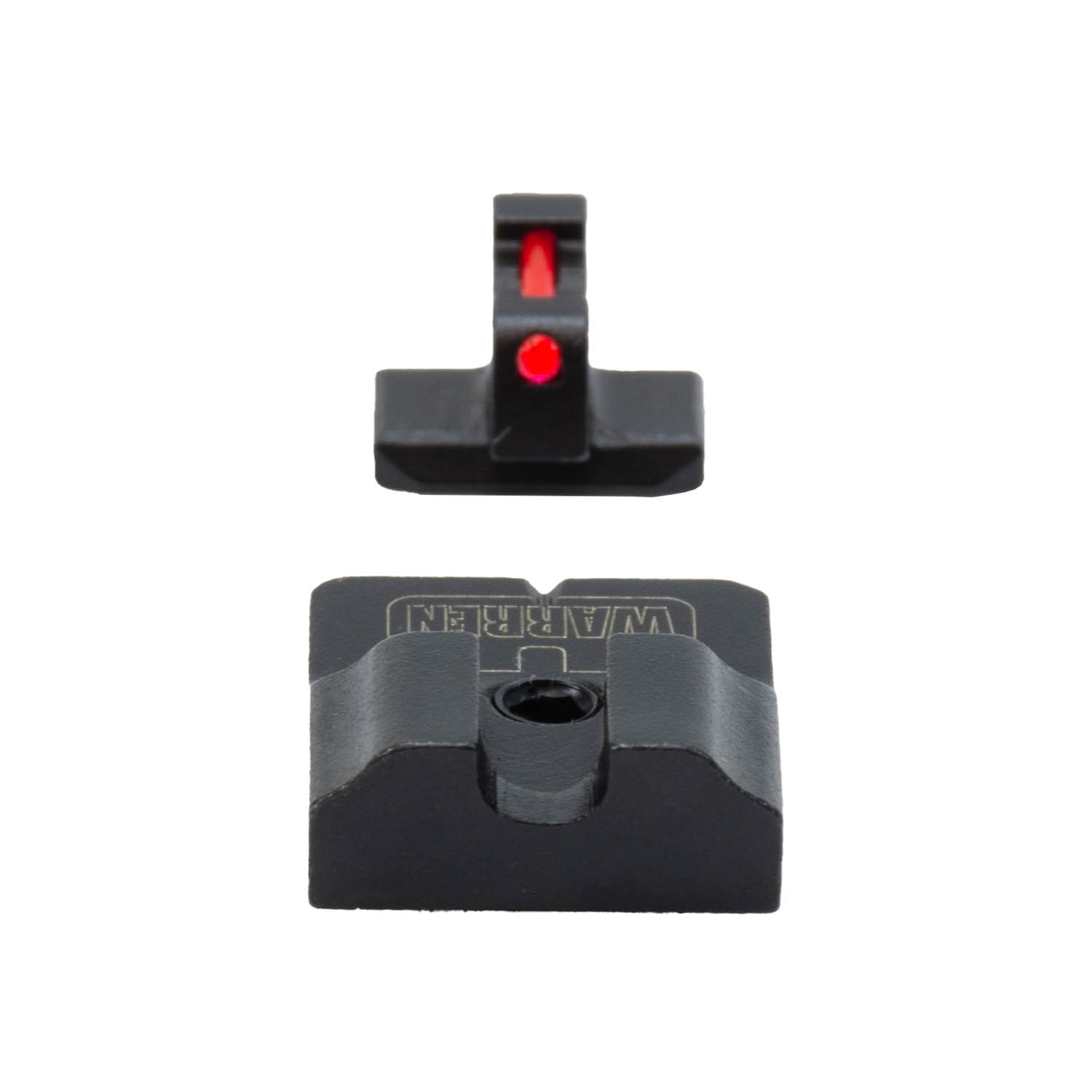 Canik Warren Tactical Sight Set, Fiber Optic Front & Blacked Out