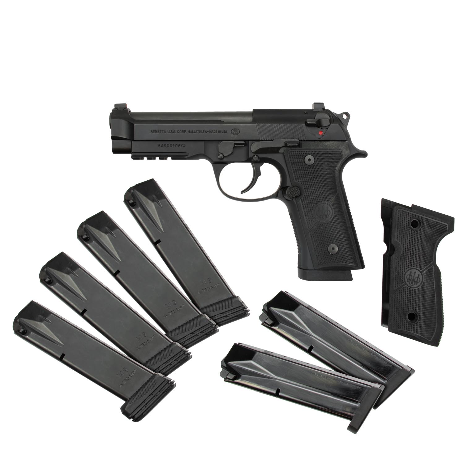 Beretta 92X Full-Size 9mm Pistol w/ 3 17rd. & 4 18rd. Magazines