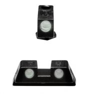 Glock Night Sight Set, Front & 6.9mm Rear (All Gen3-4 Models, No Slimline), Steel, Short + Long Dash