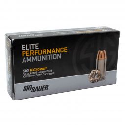Sig Sauer Elite Performance V-Crown .40 S&W 165gr. JHP Ammunition, 50 Round Box