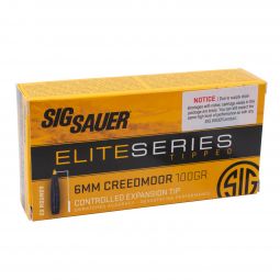 Sig Sauer 6mm Creedmoor 100gr Elite Series Tipped, 20 Round Box
