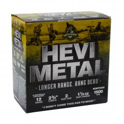 Hevi Shot Hevi Metal Long Range 12ga. 2-3/4" 1-1/8oz. #2 Shot, 25 Round Box