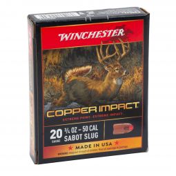Winchester Copper Impact 20ga. 2-3/4" 3/4oz. Slug, 5 Round Box