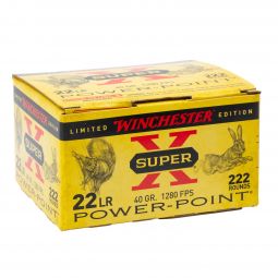 Winchester Super-X 22LR 40gr. Power Point CP Ammunition, 222 Round Box