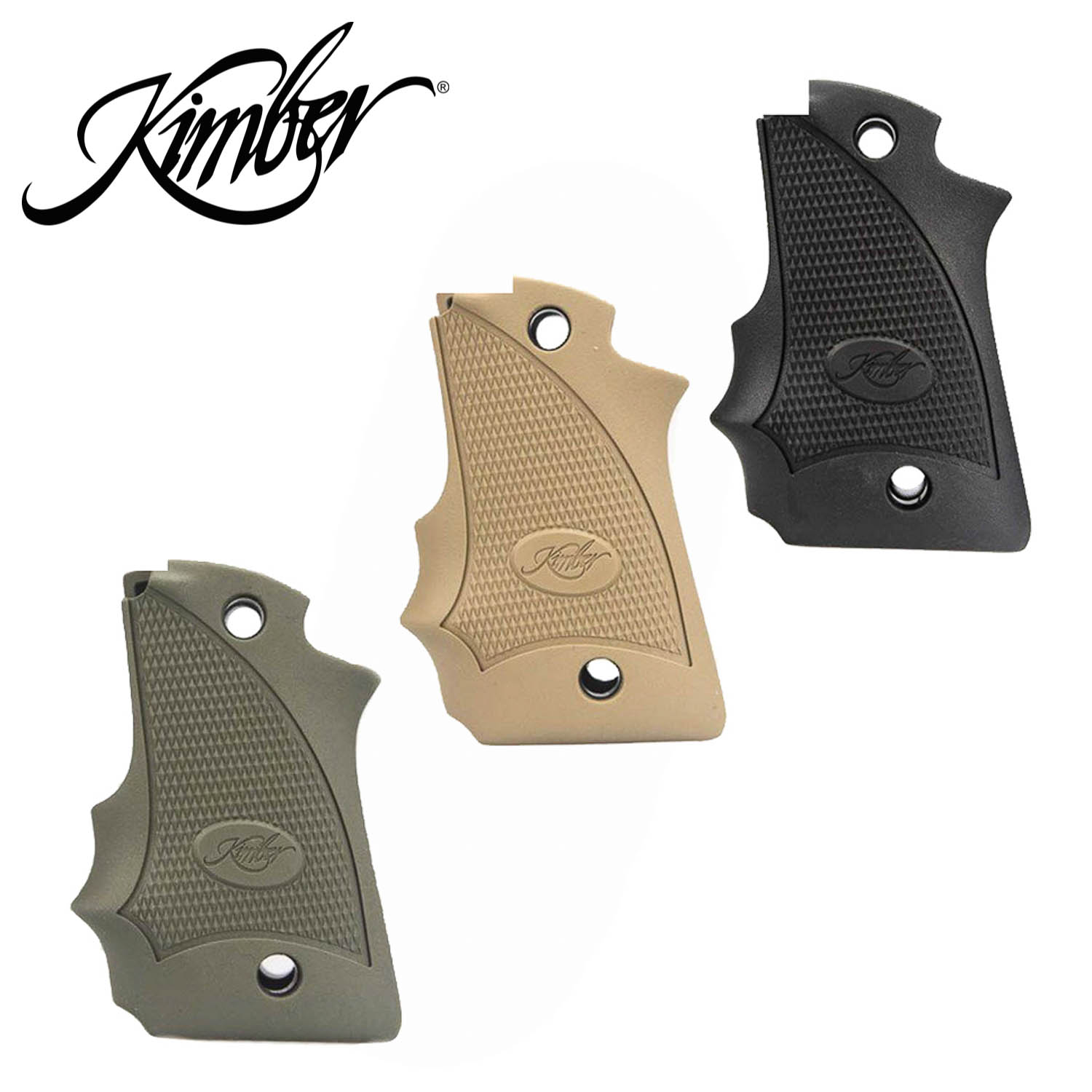 Hogue 39081 Kimber Micro 9 Ambi Safety Rubber Grip With Finger Grooves Olive for sale online 