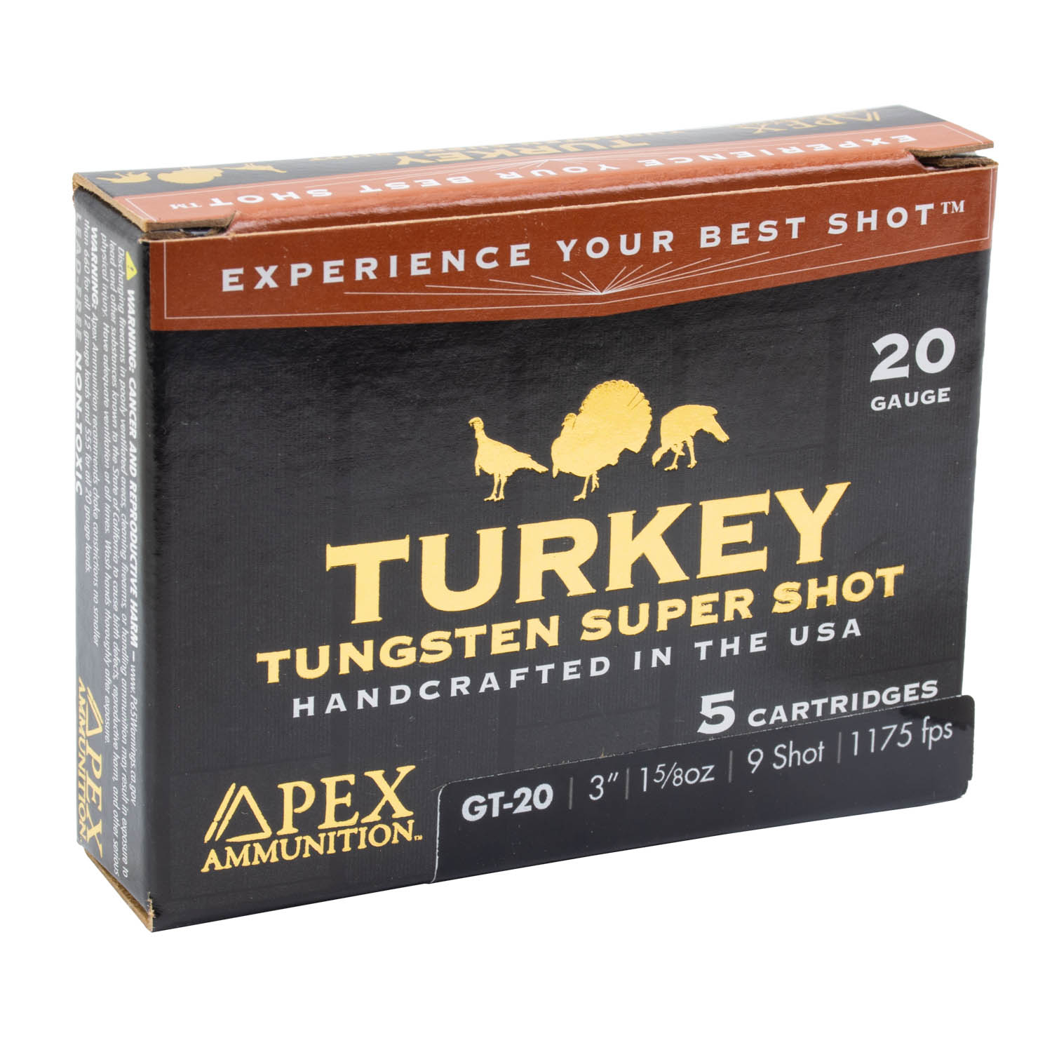 Apex Ammunition GT-20 Turkey Tungsten Super Shot, 20ga. 3