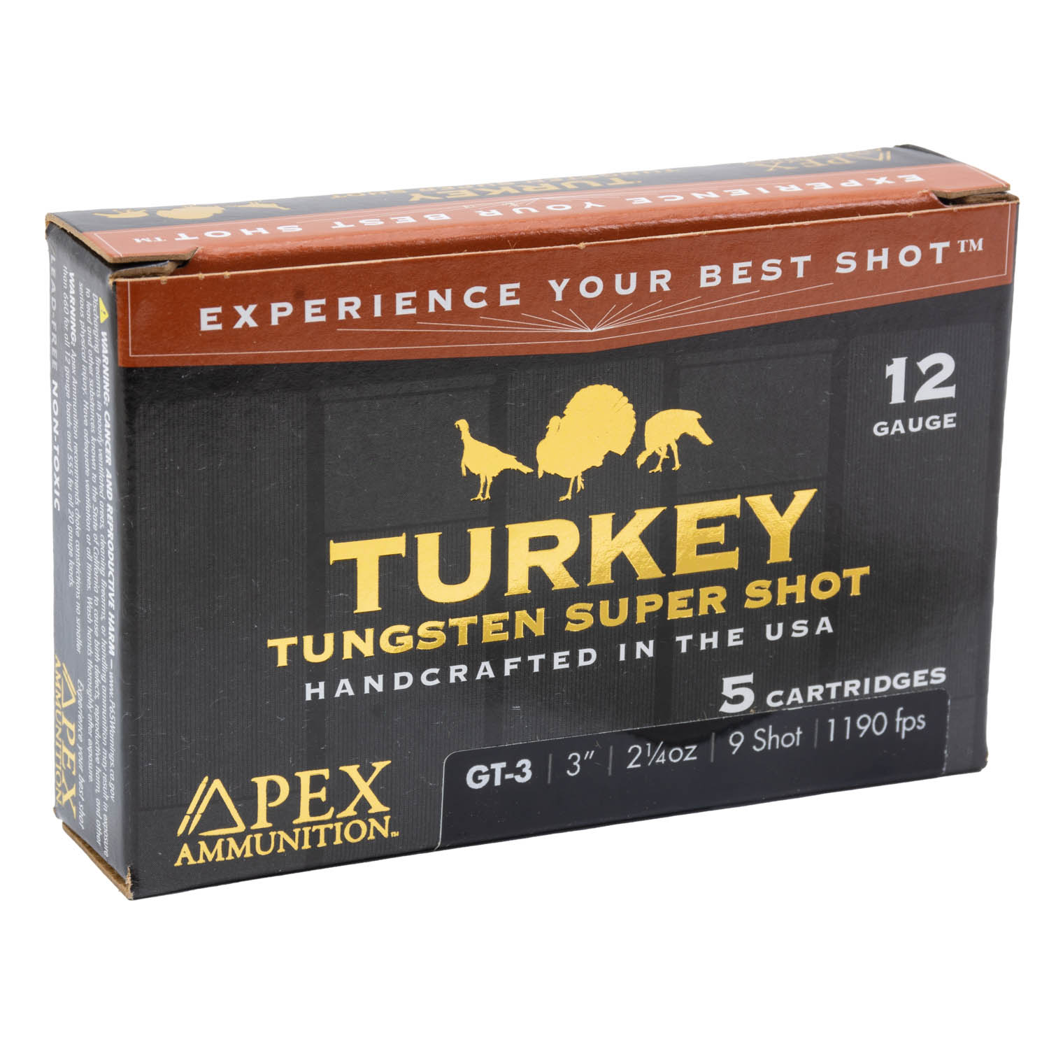 Apex Ammunition GT-3 Turkey Tungsten Super Shot, 12ga. 3