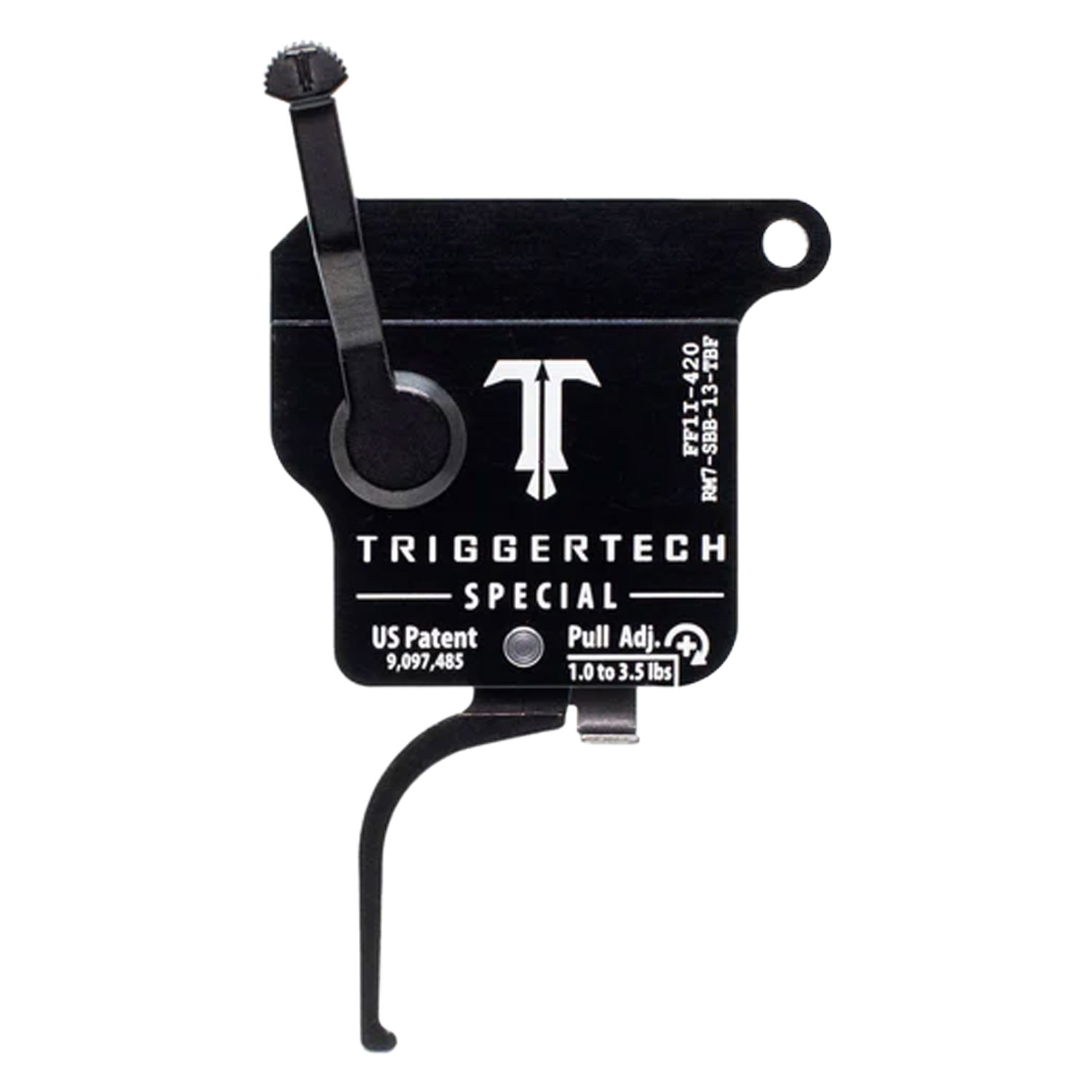 TriggerTech Rem Model 7 Special Trigger, Right Handed, Black Flat