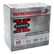 Winchester Super-X High Brass 12ga. 2-3/4" 1-1/4oz. #5 Shot Ammunition, 25 Round Box