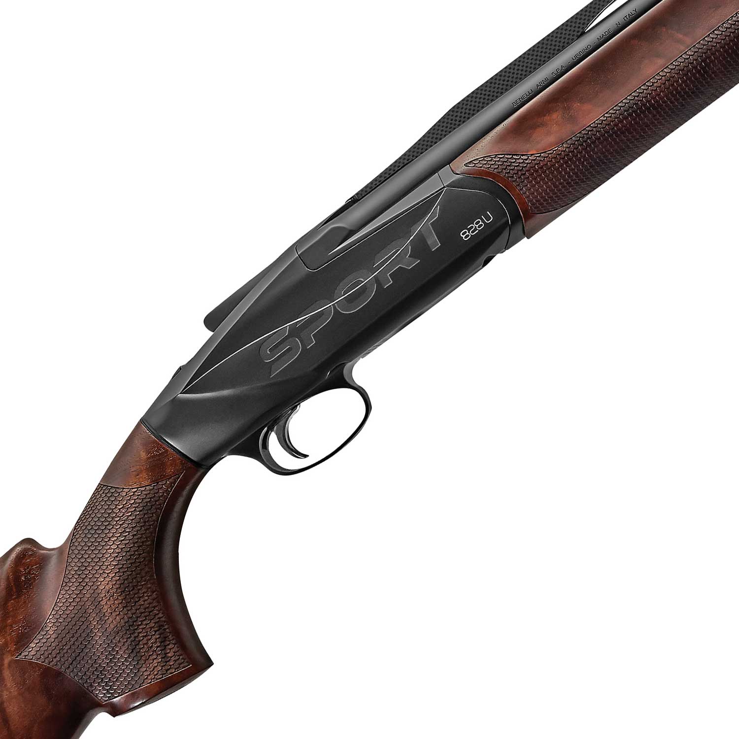 Benelli 828U Sport Shotgun, Matte Blued Receiver, 12ga. 30