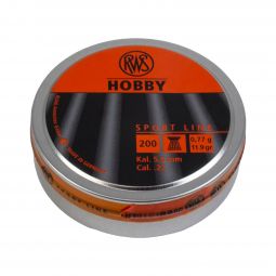 RWS Hobby Sport Line Air Gun Pellets, .22 Cal., 11.9gr., 200 Count
