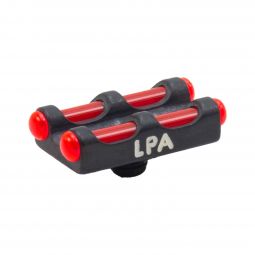 LPA Double Bead 3mm Fiber Optic Shotgun Front Sight, Red