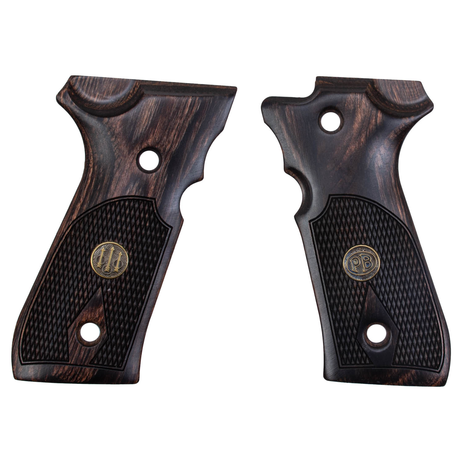 Beretta 92/96 Series Replacement Handles With Medallion - Factory Original Polymer Grips