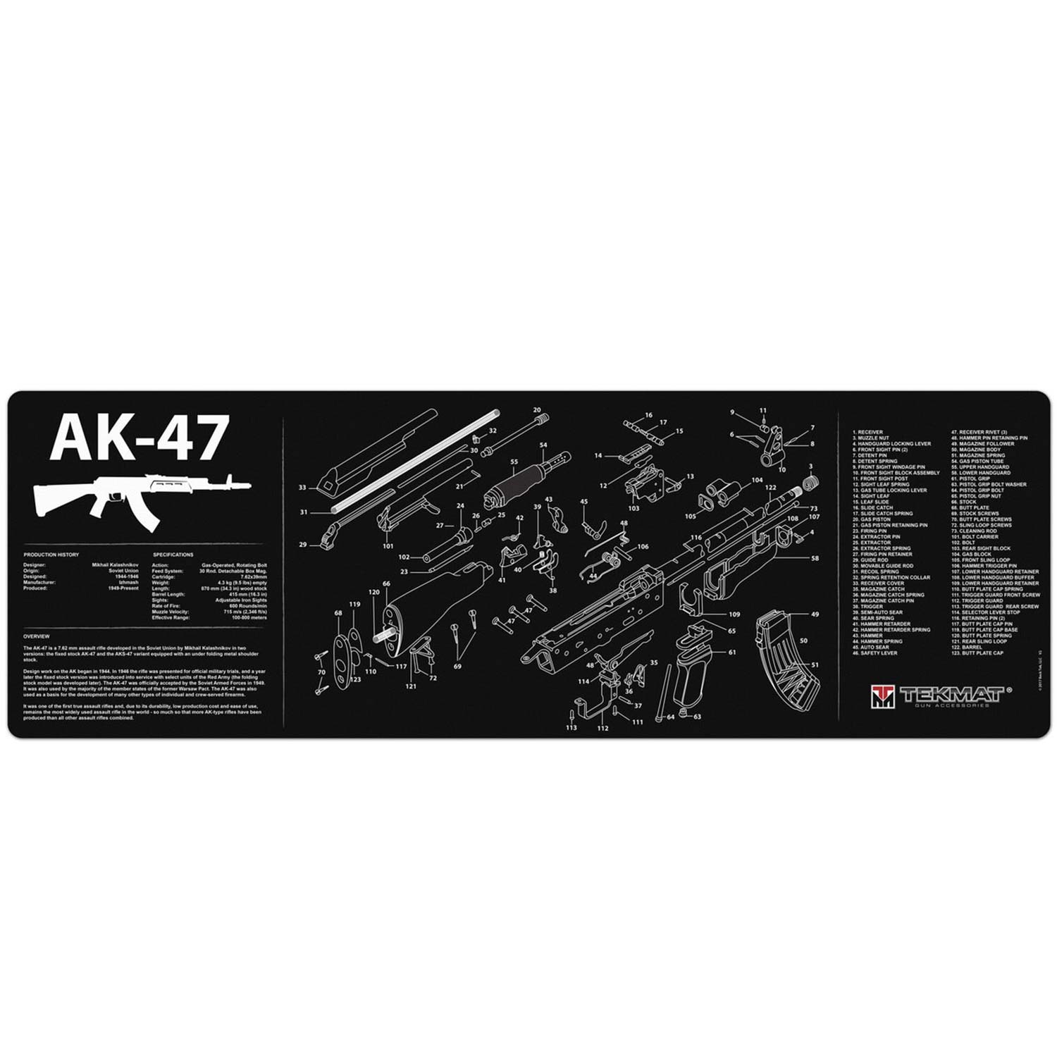 TekMat 36" X 12" Long Gun Cleaning Mat - SKS