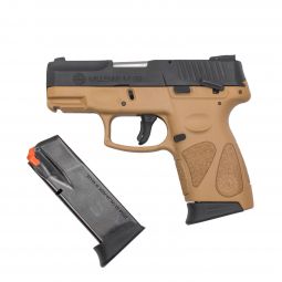 Taurus Millennium PT140 G2c .40 S&W Pistol, 3.2" Barrel w/ FDE Frame and 10 Round Mags x2, Pre-Owned