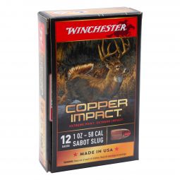 Winchester Copper Impact 12ga. 2-3/4" 1oz. Lead Free Sabot Slug, 5 Round Box