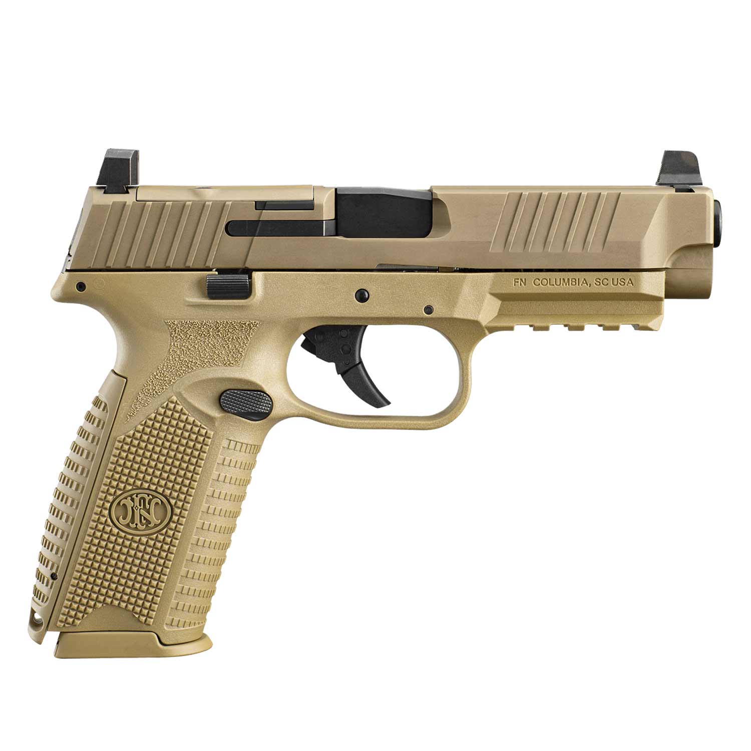 FN 509F MRD Pistol, FDE, 9mm (2) 17 Round Magazines: MGW