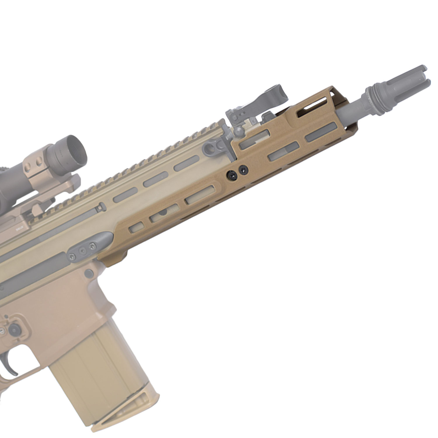 ハンドガード SCAR Kinetic MREX Mk2 M-LOK 2.2 Kinetic Development Group MREX MkII Handguard, SCAR 16/17, 4.25