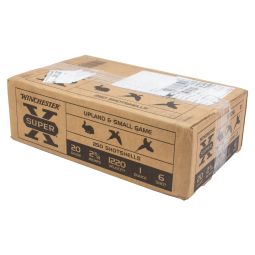 Winchester Super-X High Brass 20ga. 2-3/4" 1oz. #6 Shot Ammunition, 250 Round Case