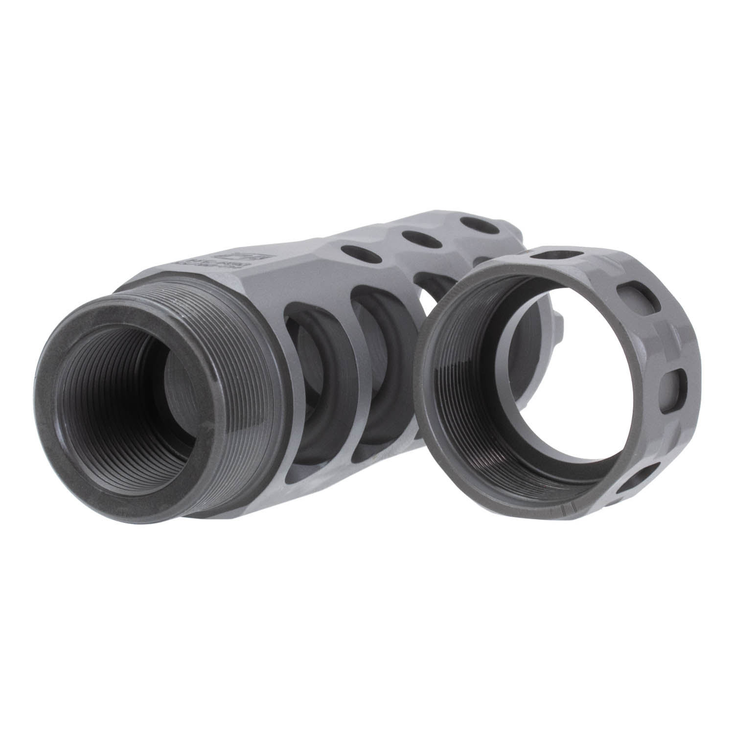 Black Phosphate Muzzle Brake/Compensator For .450 Bushmaster - 11/16x24 Thread 9 thumbnail image