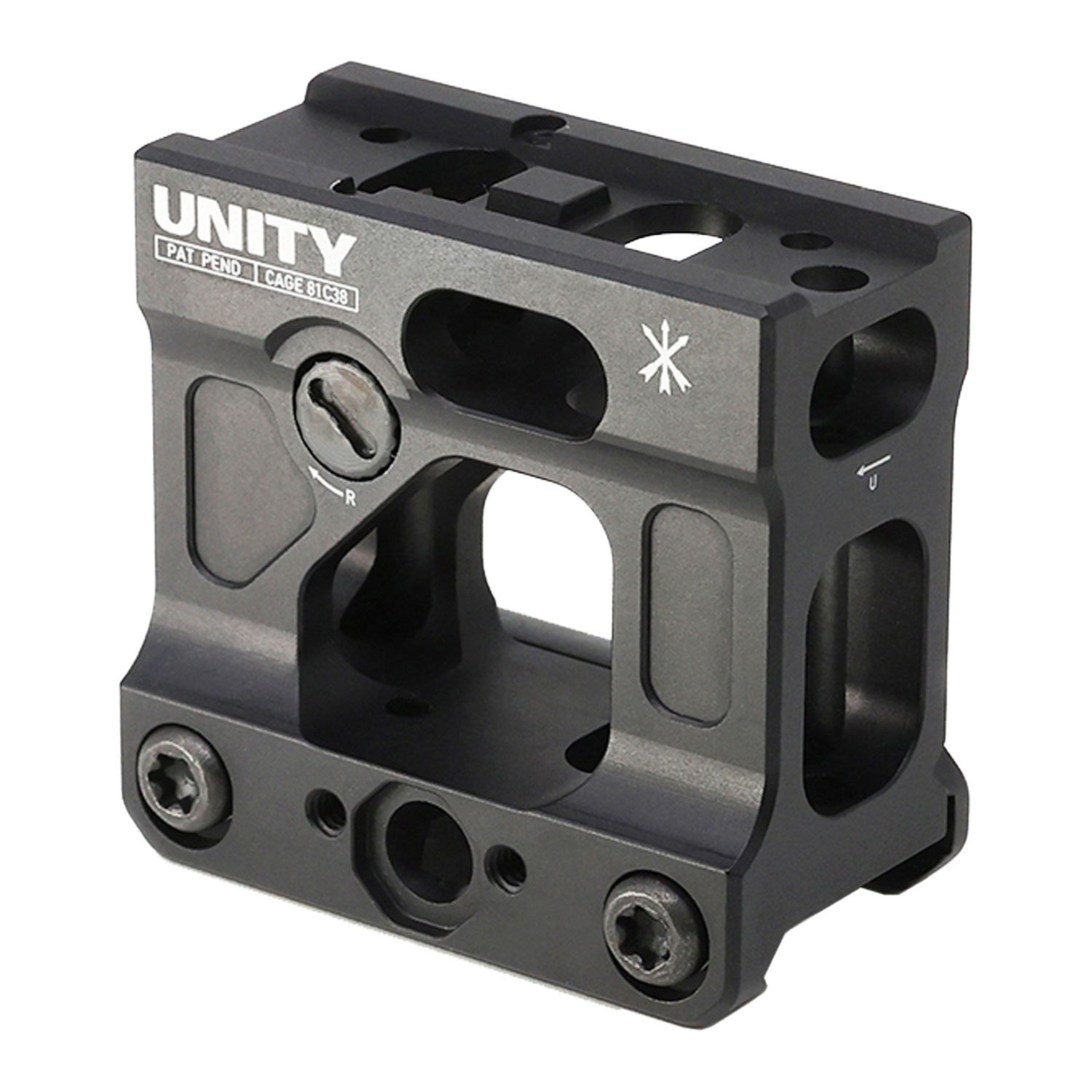 実物 Unity FAST Micro T1/T2 マウント Unity Tactical FAST Micro T1 / T2 Footprint Mount 2.26