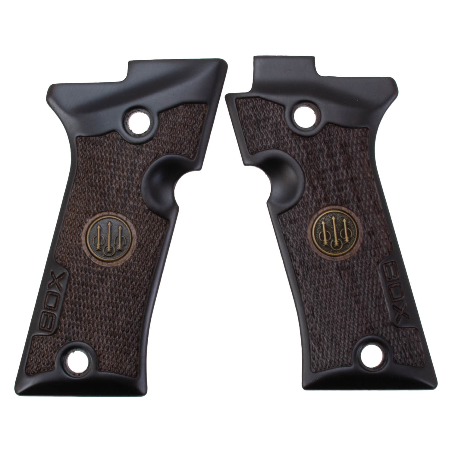 Beretta 80X Wood Grips w/ Medallion: MGW