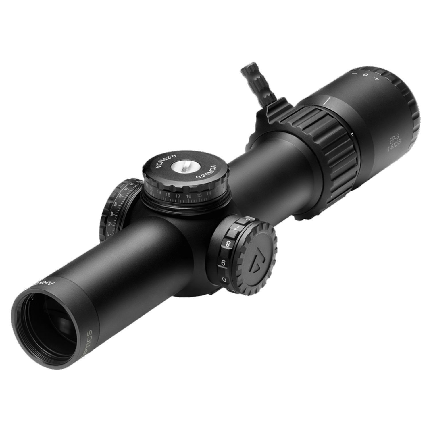 Arken Optics EP-8 1-8x28 FFP LPVO Illuminated KLBOX Retical, 34MM