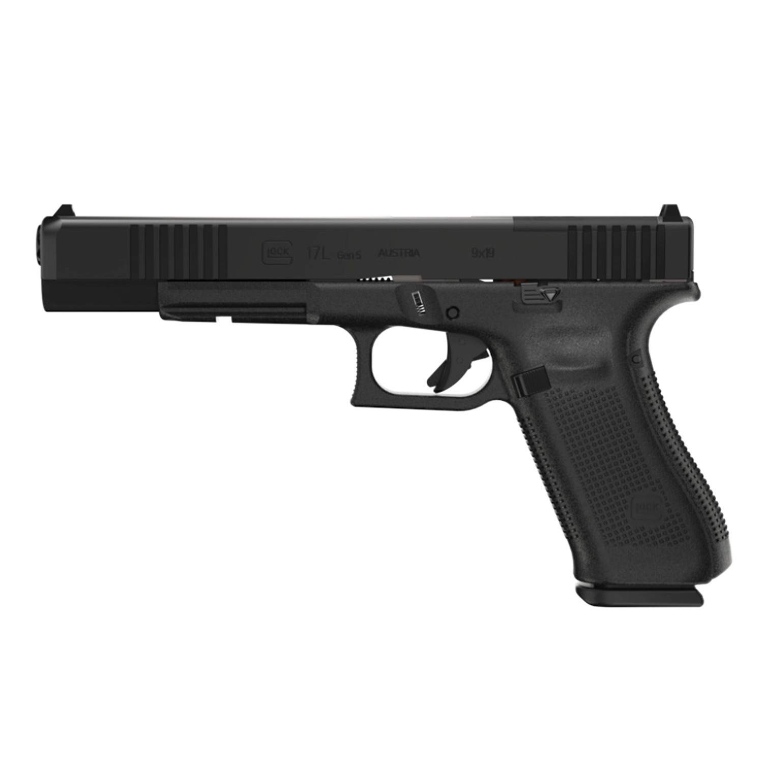 Glock 17L Gen5 MOS 9mm Pistol w/ Front Serrations, (3) 17 Round