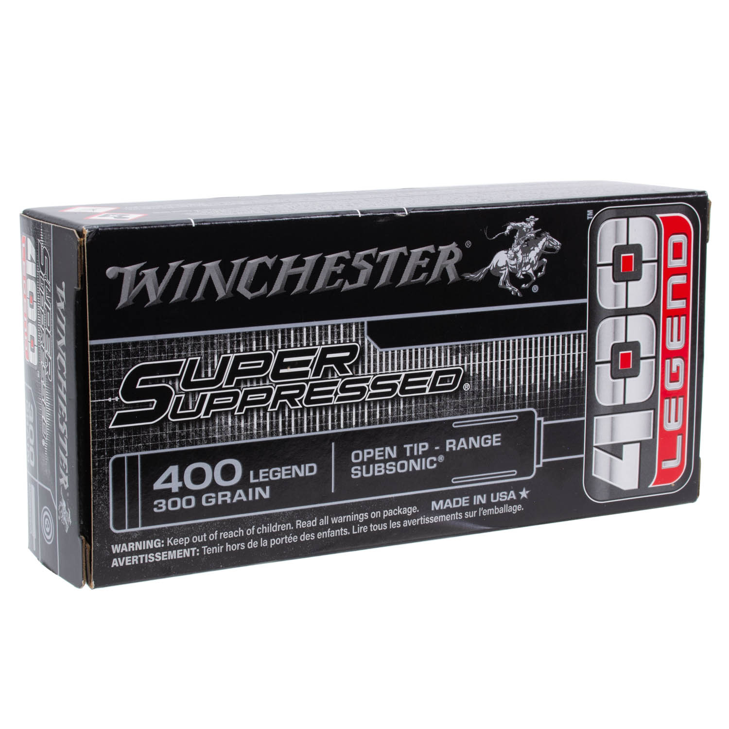 Winchester Super Suppressed 400 Legend Subsonic 300gr. Open Tip Winchester Super Suppressed 400 Legend Subsonic 300gr. Open Tip