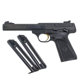 Browning Buck Mark Field .22 LR Pistol, Slab Side 5.5" Barrel, 3 10rd. Magazines, Pre-Owned