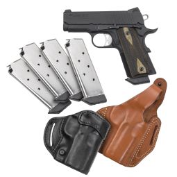 Sig Sauer 1911 Ultra Compact Pistol, .45 ACP 3.3" Barrel, Blackwood w/ Holsters & 5 Mags, Pre-Owned